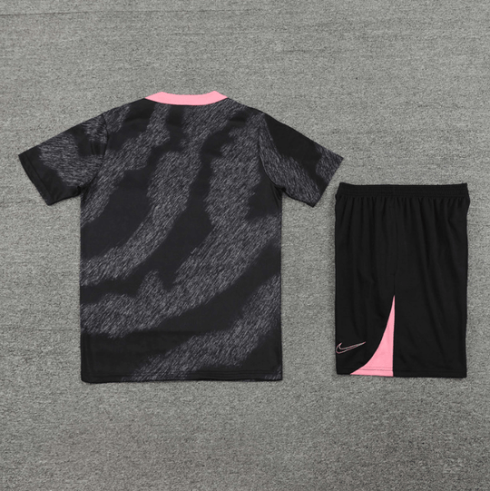 Conjunto de Treino PSG Camisa Cinza+ Bermuda Cinza 2024/25