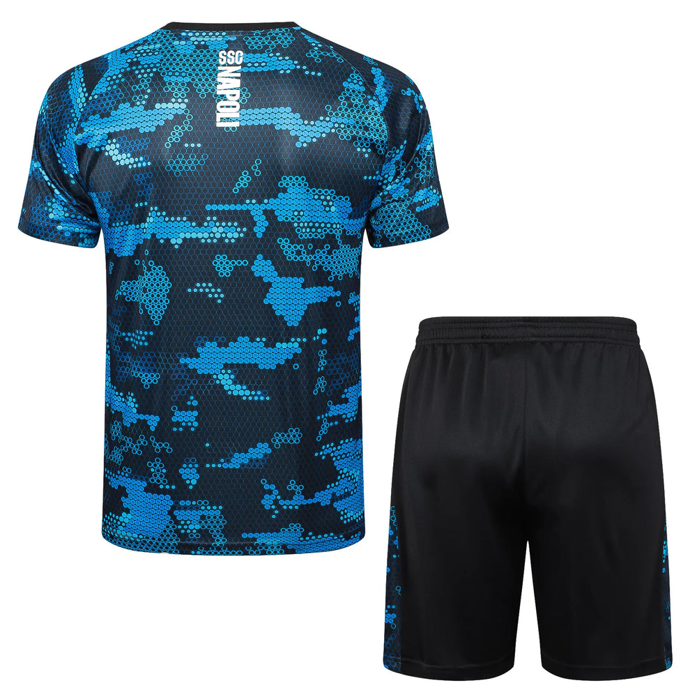 Conjunto Napoli Treino 24/25 - Azul e Preto