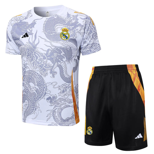 Conjunto Real Madrid Treino 24/25 - Branco Dragão