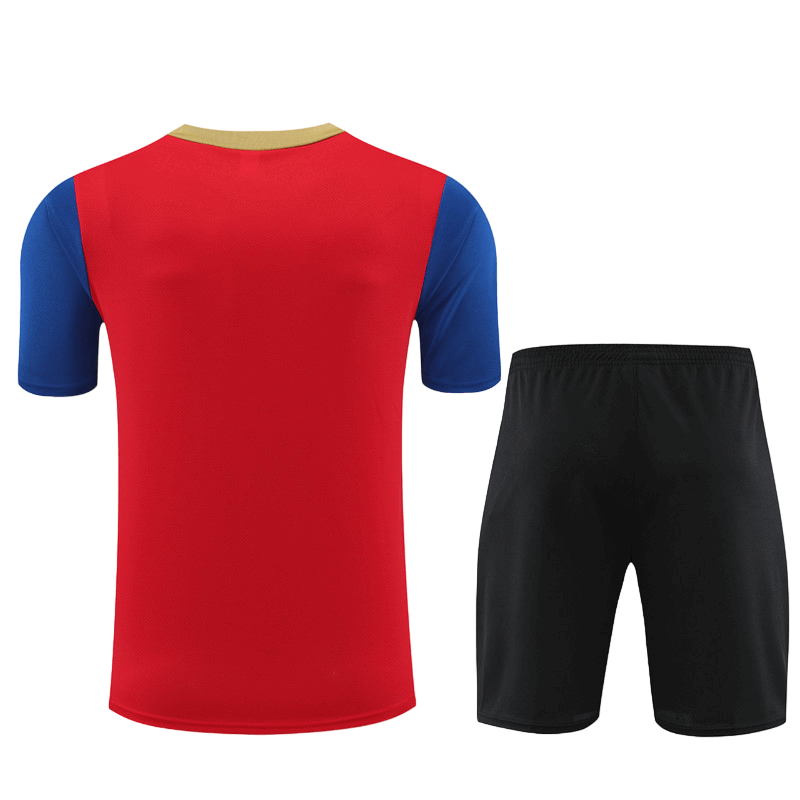 Conjunto Barcelona Treino Camisa/Short Vermelha 2024/25