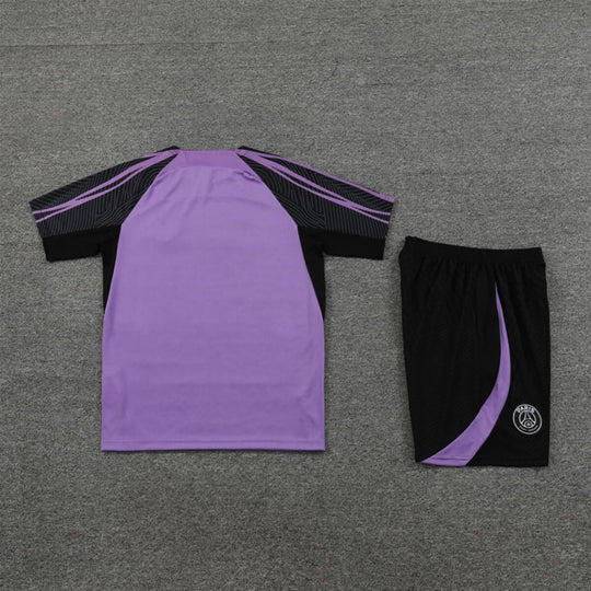 Conjunto PSG Treino Camisa e Short Roxo 2023/24