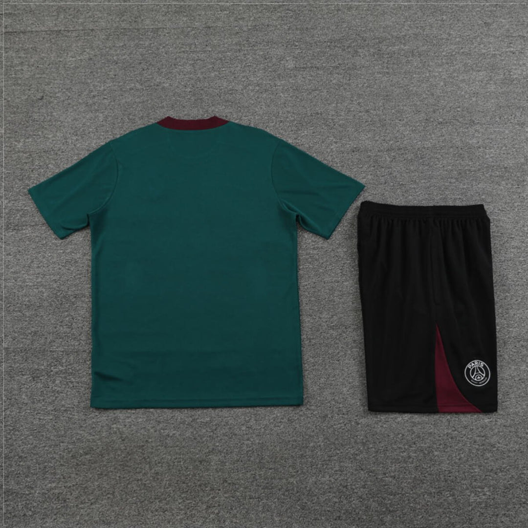 Conjunto PSG Treino Camisa e Short Verde 2024/25