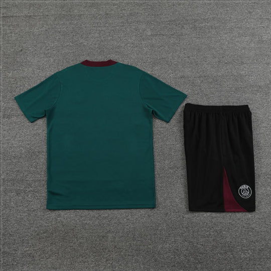Conjunto PSG Treino Camisa e Short Verde 2024/25