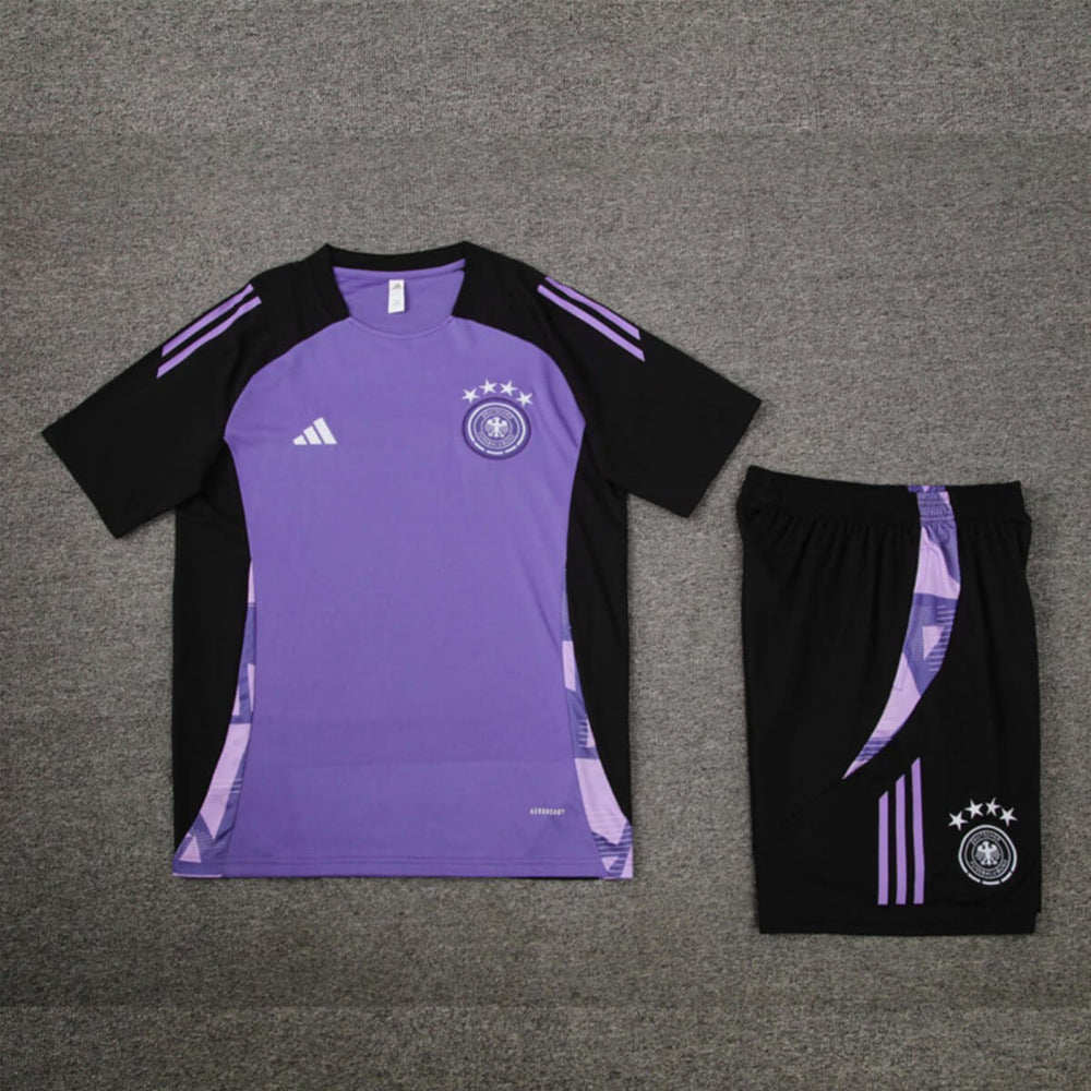 Kit Short e Camisa Alemanha Treino Roxo 2024/25