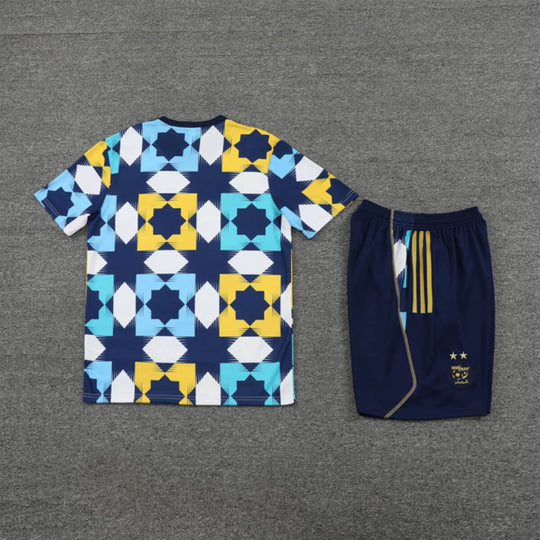 Kit Short e Camisa Argélia Treino Xafrez Azul 2023/24
