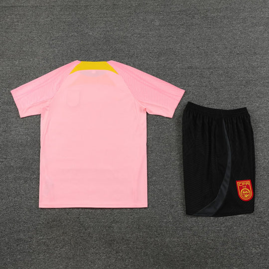 Kit Short e Camisa da China Treino Rosa 2023/24