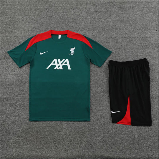 Conjunto Liverpool Treino Camisa e Short Verde 2024/25