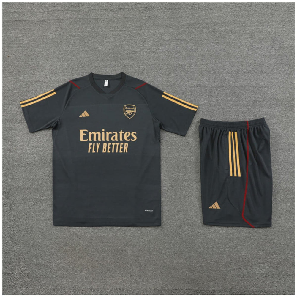 Conjunto Arsenal Treino Camisa e Short Grafite 2023/24