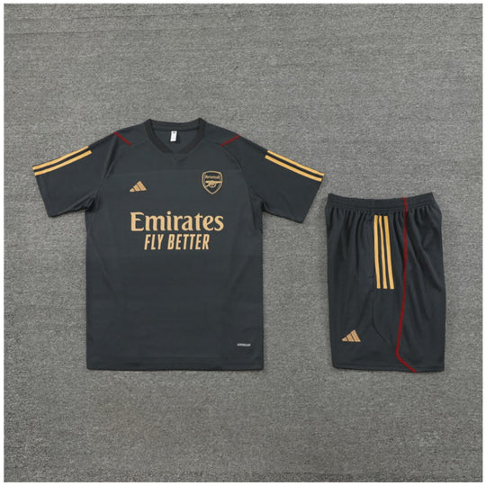Conjunto Arsenal Treino Camisa e Short Grafite 2023/24