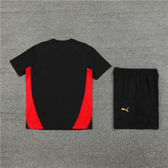 Conjunto Ac Milan Treino Camisa e Short Preto 2024/25