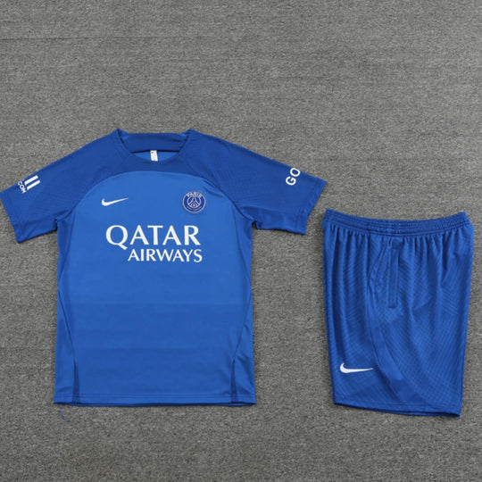 Conjunto PSG Treino Camisa e Short Azul 2022/23