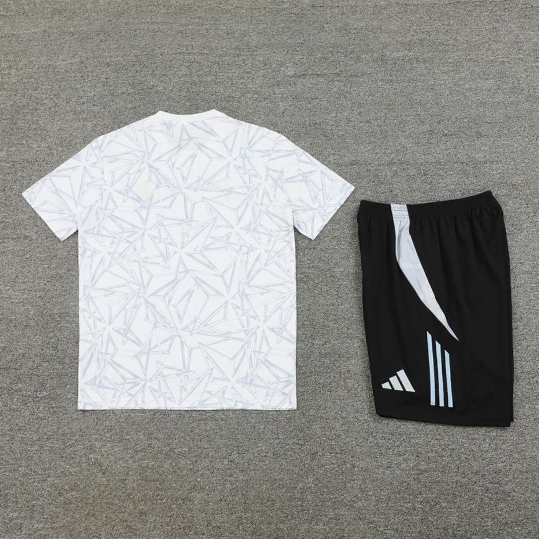 Conjunto Real Madrid Treino Camisa e Short Branca 2024/25