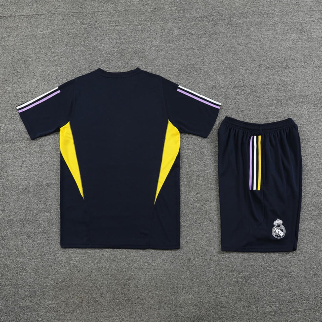 Conjunto Real Madrid Treino Camisa e Short Azul Escuro 2023/24