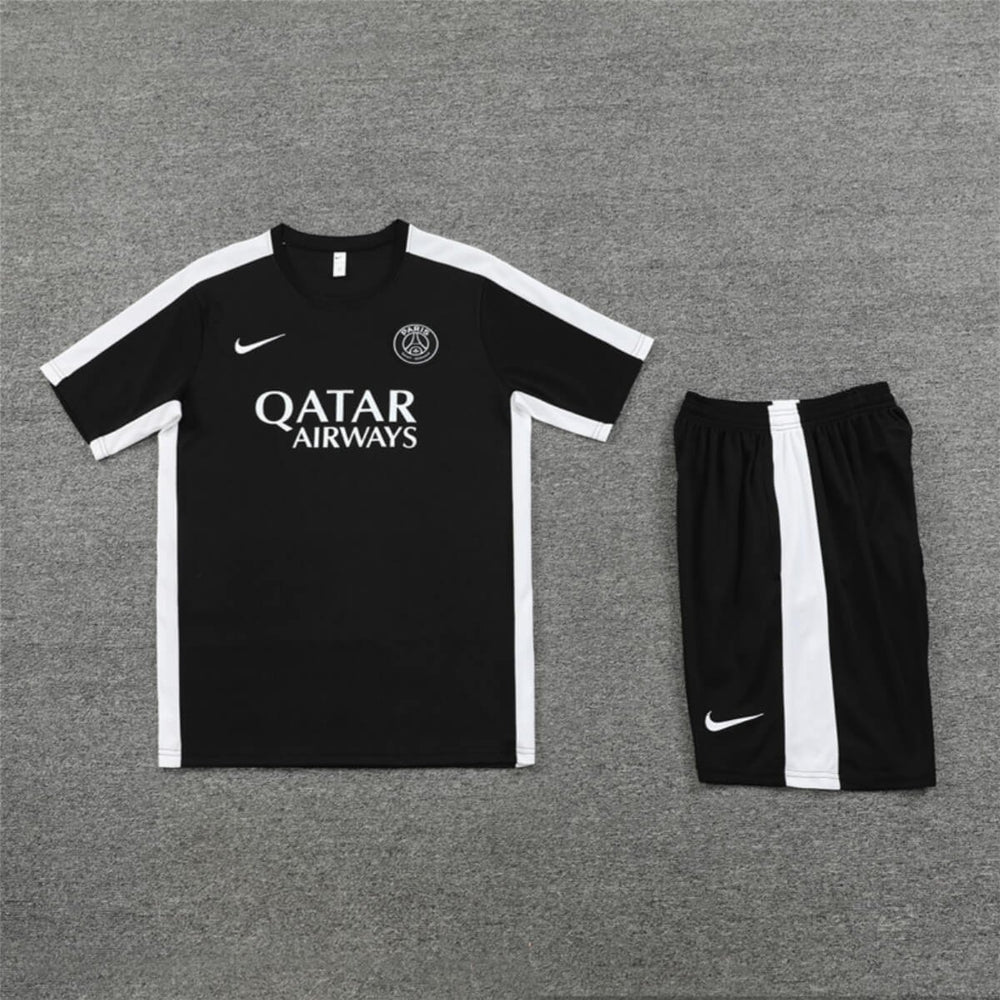 Conjunto PSG Treino Camisa e Short Preta Jordan 2023/24