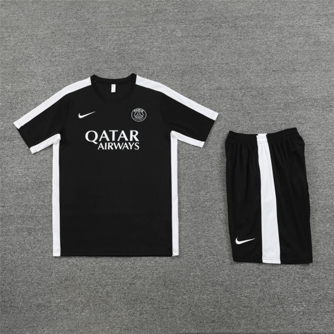 Conjunto PSG Treino Camisa e Short Preta Jordan 2023/24