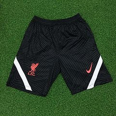 Kit Camisa + Short Preto Treino Liverpool 21/22