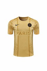Kit Camisa + Short Treino PSG Dourado 20/21