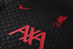 Kit Camisa + Short Treino Liverpool Preto 21/22