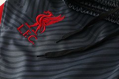 Kit Camisa + Short Liverpool Preto Treino 21/22